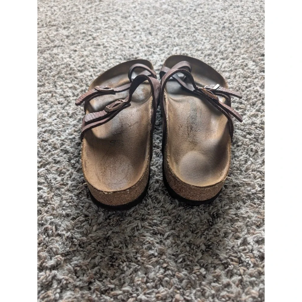 Birkenstock Mayari Sandals Brown Leather Women's 40 US 9.5